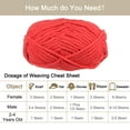 thumbnail image 4 of Uxcell 3Skeins Chenille Yarn Blanket Yarn 3x100g/10.5oz Polyester Soft Knitting Bright Red, 4 of 6