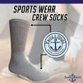 thumbnail image 5 of Yacht & Smith Wholesale Bulk Womens Crew Socks, Cotton Sport Athletic Socks - Size 9-11, 5 of 7