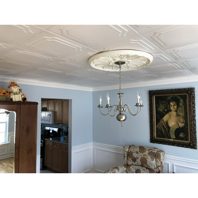 Polystyrene Ceiling Rose Adhesive Shelly Lighting