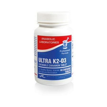 Anabolic Laboratories Ultra K2-D3 Calcium Metabolism, Bone and Cardiovascular Health Support 60 Cinnamon