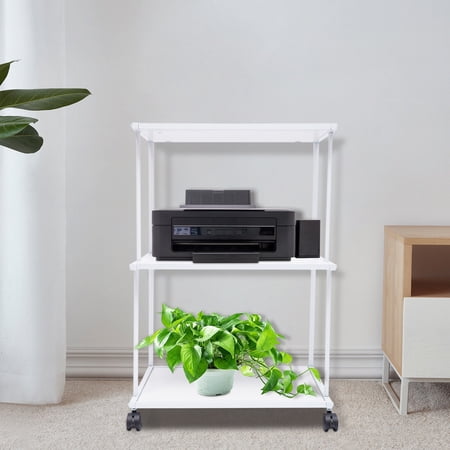 TOOL1SHOoo 3-Tier Shelf Printer Flowerpot/Laptop Stand Vertical Storage Organizer Rack Cart