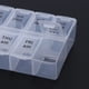 thumbnail image 5 of Organizador de pastillas Likrtyny 14 compartimentos Portable blanco, 5 of 9