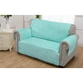 thumbnail image 5 of Global Trends Coastal Seashell Quilted Reversible Furniture Cover Protector, 5 of 7