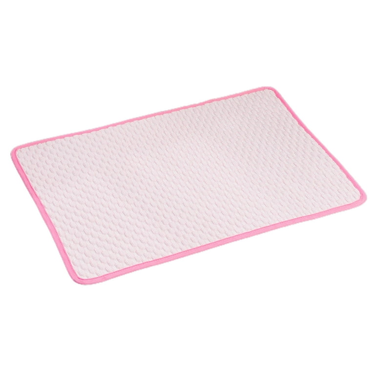 Deyuer Pet Cooling Mat Smudge-proof Refreshing Feel Larger Space Air  Permeable Fabric Summer Mats for Pet Bed 