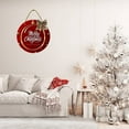 thumbnail image 3 of Eveokoki 12" Christmas And Happy New Year Sign,Christmas Hanging Sign, Wall Pediments Plaque Sign Wall Hanging Welcome Christmas Wall Art Front Door Home Decor Wall, 3 of 5