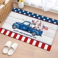 Blue Truck Washable Small Entryway Area Rugs 2'x3', Happy Independence ...