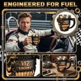thumbnail image 2 of V8 Engine Coffee Mug Stainless Steel Coffee Mug Stainless Steel Coffee Cup Steampunk Decor Vintage Decor for Home Vintage Home Decor Aesthetic Bronze Car Enthusiast Mug 1 Pack, 2 of 5
