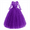 Purple, variant on IDOPIP Flower Girls Long Lace Bridesmaid Dress 3/4 Sleeves Floor Length Wedding Party Princess Dress