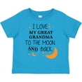 thumbnail image 3 of Inktastic I Love My Great Grandma to the Moon and Back Boys or Girls Toddler T-Shirt, 3 of 5