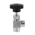 thumbnail image 1 of Válvula de aguja Válvula de aguja ajustable 1/4 pulgada Ángulo recto Rosca hembra Bsp Ss304 Para agua Gas Aceite fo, 1 of 5
