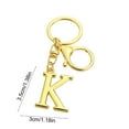 thumbnail image 2 of Alphabet Initial Letter Keychain in Metal Alloy - Personalizable Pendant for Keys, Bags and Wallets - Durable Everyday Accessory for a Unique Style - Ideal Gift Idea, 2 of 6