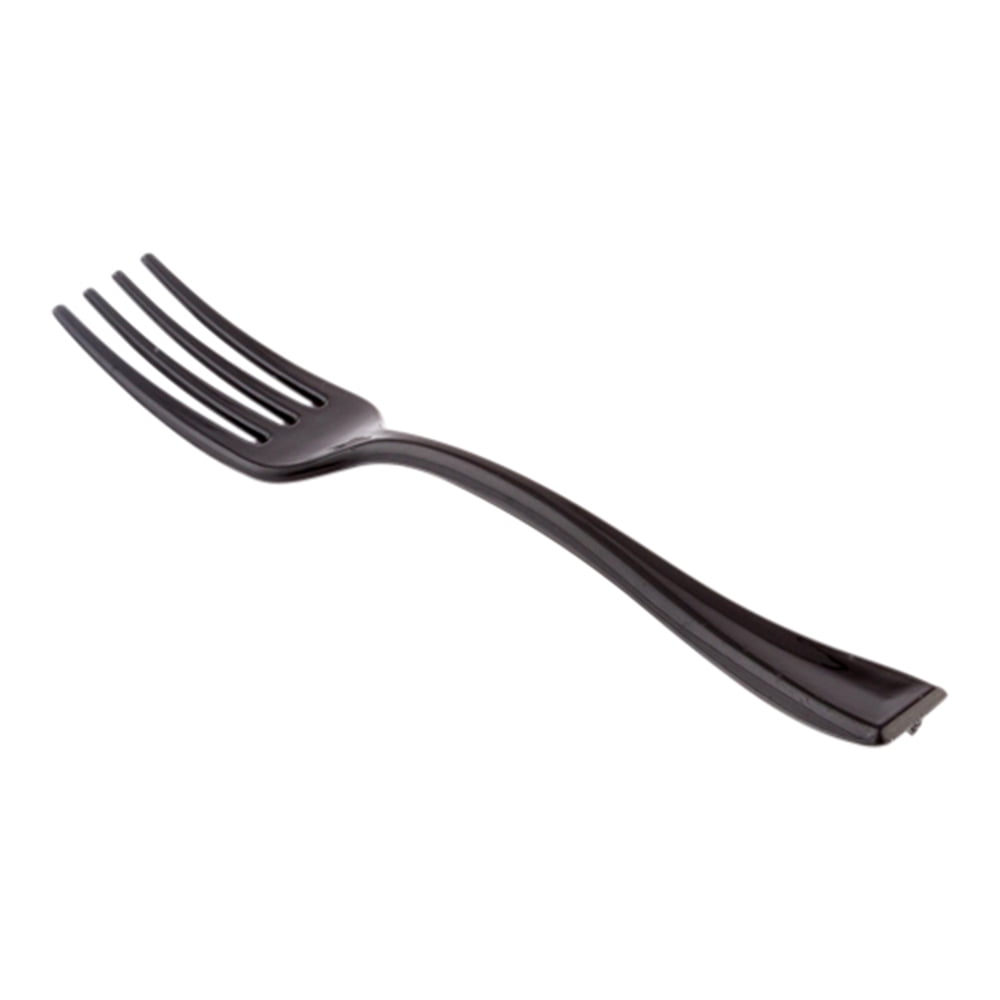 Black Plastic Mini Fork 4" 500 count box