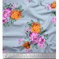 thumbnail image 1 of Soimoi Cotton Cambric Fabric Florals Floral Printed Fabric 1 Yard 56 Inch Wide, 1 of 3