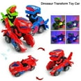 thumbnail image 5 of Transforming Dinosaur Led Car, Dinosaur Transformer Car Toy Car Transforms Into Dinosaur with LED Light and Music, Transformer Toys Great Gifts for 3-12 Year Old Boys Girls, 5 of 9