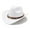 White, variant on Western Cowboy  Cowgirl Hat Felt Wide Brim Women Men Fedora Hats