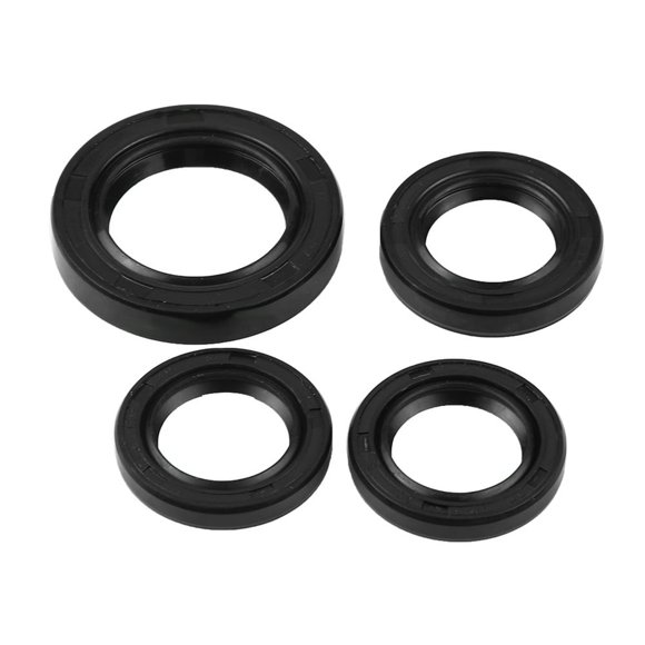 CHUANK Lot de 4 Joint d'Huile de Vilebrequin pour Moteurs GY6 125cc-152cc Compatible avec QMI 157QMJ 4 Pcs Joints d'Huile de Carter pour la Plupart des Scooters GY6 125cc-150cc Joints en Caoutchouc Durables pour Effi