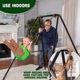 thumbnail image 7 of Acorn Adventures Toddler Swing Seat – Baby Bucket Swing for Outdoor Backyard & Porch, Adjustable Ropes, Easy Install, Weather-Resistant HDPE - Green, 7 of 7