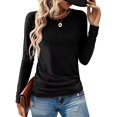thumbnail image 3 of Tops Gihgoew, camisetas de otoño con cuello redondo y manga larga para mujer, paquete de 2, 3 of 7