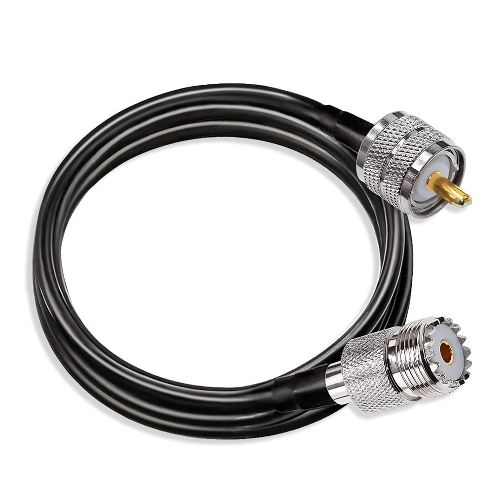 Linyer Radio Frequency Adapter Cable PVC PL259 Male to SO239 Female