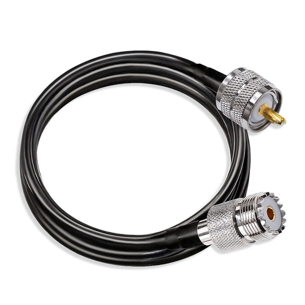 Methold Cable adaptador de radiofrecuencia PVC PL259 a SO239 Cable de extensión convertidor antena escáner extensor Electrónica miscelánea 5M