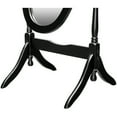 thumbnail image 2 of Legacy Decor Swivel Full Length Wood Cheval Floor Mirror, Black Finish, 2 of 5