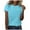 Sky Blue, variant on Summer Tops for Women Long Sleeve Tops for Women Tan Raglan Shirt Ladies Tees And Athletic Short Sleeve Shirt Shirts Shirts Short Casual Ladies Long T Dark Green XL