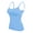 Light Blue, variant on Women's Padded Cami Tank Tops Double Lined Spaghetti Strap Camisole Shirts with Built in Bra Slim Fitted Basic Summer Going Out Top