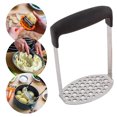 thumbnail image 3 of Stainless Steel Potato Masher Home Manual Potato Press Kitchen Sweet Potato Mud Mash Tool, 3 of 8