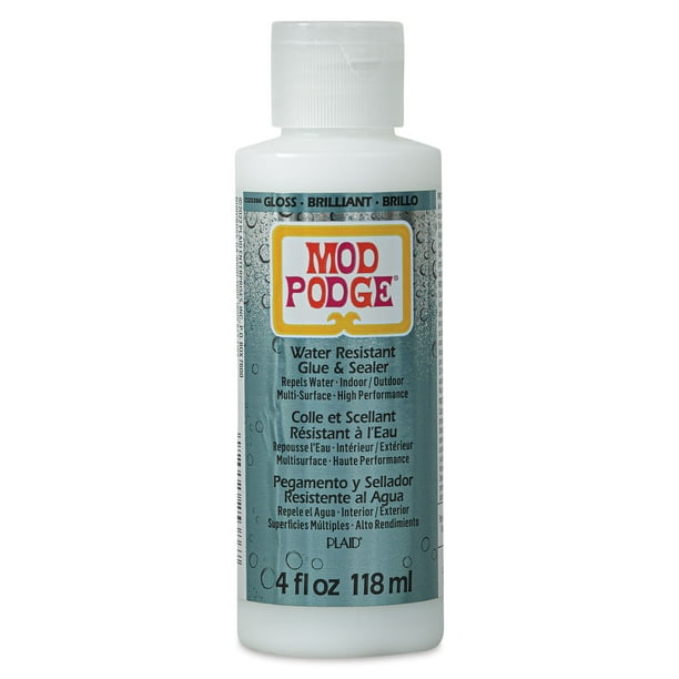 Plaid Mod Podge Water Resistant Glue and Sealer 4 oz, Bottle