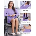 thumbnail image 3 of Pinspark Open Back Hospital Gowns for Women Tear Away Snap Long Sleeve Womens Hospital Gowns Adaptive Clothing for Women, 3 of 6