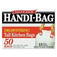 thumbnail image 2 of Handi-Bag HAB6DK50 Sacs de Cuisine à Cordon 13 Gal 0,6 Mil 24 x 27 3/8 Blanc 50/boîte, 2 of 2