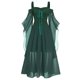 thumbnail image 2 of Womens Halloween Costumes 2024 Cosplay Gothic Dresses Womne Plus Size Cold Shoulder Butterfly Sleeve Halloween Dress, 2 of 5