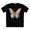 Black, variant on Butterfly shirt, Shirt with Butterfly, Tee Shirt with Antique Butterfly