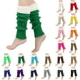 thumbnail image 2 of Aihuaihua Leg Warmers for Women Christmas, Leg Warmers with Fuzzy Winter for Dance Christmas Knitted Socks Party, 2 of 5
