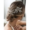 thumbnail image 2 of Crystal Bride Wedding Hair Pins Rhinestone Hair Comb Wedding Hair Accessories Bride Hair Jewelry Hair pieces for Women Bride Girls(Pack of 2), 2 of 4