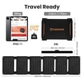 thumbnail image 4 of FlexSolar Cargador de panel solar plegable de 40 W con salidas USB-C y USB-A para teléfonos, bancos de energía, tabletas, resistente al agua para acampar, hacer caminatas y hacer mochileros, 4 of 5