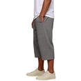 thumbnail image 3 of Fabrcox Mens Capri Pants Elastic Waist Wide Leg Sweatpants for Men Baggy Lightweight Summer Hiking Workout Trousers Pants for Men with Pockets Gray XXL, 3 of 6