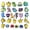 27 styles of suits, variant on 47 Pcs Pokemon Cartoon PVC Shoe Charms for Clog Sandals, Cute Shoes Decoration Charms for Teen Adults Party Gifts