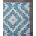 thumbnail image 5 of Trellis Diamond Moroccan Rug - 2 ft. x 3 ft., Ocean, UV Protected Floor Rug w/ Waterproof Surface for Garden, Patio, 5 of 8