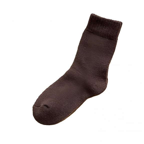 TELOLY Men'S Winter Extra Thick Thermal Socks Fashion Winter Boot Socks (Coffee)