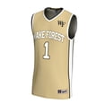 thumbnail image 2 of Unisex GameDay Greats #1 Gold Wake Forest Demon Deacons Lightweight Basketball Fashion Jersey, 2 of 3