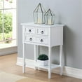 thumbnail image 1 of Pemberly Row Transitional Console Table in White Wood Finish, 1 of 7