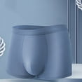 thumbnail image 5 of Mens Modal Boxer Briefs - Seamless Breathable High Elasticity Underwear Mid Waist Comfortable Home Panty Bulge Pouch Trunks Moisture Wicking, 5 of 8