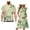 Blue Circle, variant on Blue Circle Couples Matching Outfits Husban and Wife Clothing Mens Short Sleeve Summer Beach Shirt Size 2XL and Womens Midi V-neck Flowy Hawaiian Dress