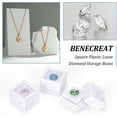 thumbnail image 6 of 36 pc 36 Pack Gemstone Display Box White Acrylic Diamond Display Case Jewelry Box Container with Clear Lids White Sponge 0.8x0.6" for Gems Coins Diamond Gift Packing, 6 of 9