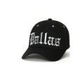 thumbnail image 2 of City Caps Olde English Adjustable Baseball Hat - Dallas - Black, 2 of 3