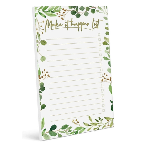 Inkdotpot Daily Planner List Pad Notepads Memo Pad, Undated To-Do List Tear Off pad - 4.5 x 7.5 Inches (50 Sheets) Organizer- Scheduler- Organize Tasks- Lists