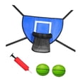 thumbnail image 3 of Aro de baloncesto para trampolín, resistente para clavar, resistente al agua. azul, 3 of 8