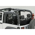 thumbnail image 2 of Rugged Ridge by RealTruck Roll Bar Cover for Wrangler JK | Vinyl, Black | 13613.06 | Compatible with 2007-2018 Jeep Wrangler JK, 2 of 6