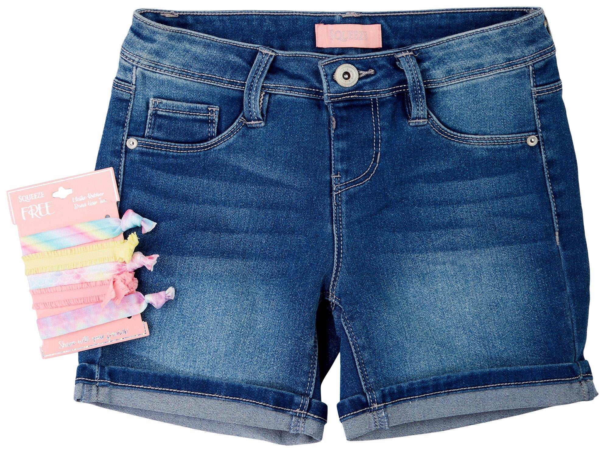 Tie Dye Hair Ties 10 Dark denim blue 